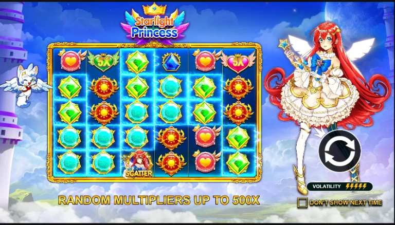 Starlight Princess Game Slot Pragmatic dengan Multiplier Besar